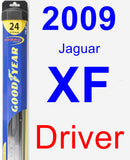 Driver Wiper Blade for 2009 Jaguar XF - Hybrid