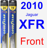 Front Wiper Blade Pack for 2010 Jaguar XFR - Hybrid