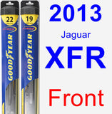 Front Wiper Blade Pack for 2013 Jaguar XFR - Hybrid