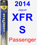 Passenger Wiper Blade for 2014 Jaguar XFR-S - Hybrid