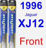 Front Wiper Blade Pack for 1996 Jaguar XJ12 - Hybrid