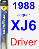 Driver Wiper Blade for 1988 Jaguar XJ6 - Hybrid