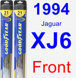 Front Wiper Blade Pack for 1994 Jaguar XJ6 - Hybrid