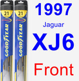 Front Wiper Blade Pack for 1997 Jaguar XJ6 - Hybrid