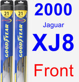 Front Wiper Blade Pack for 2000 Jaguar XJ8 - Hybrid