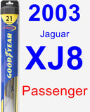 Passenger Wiper Blade for 2003 Jaguar XJ8 - Hybrid