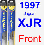 Front Wiper Blade Pack for 1997 Jaguar XJR - Hybrid