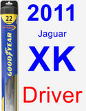 Driver Wiper Blade for 2011 Jaguar XK - Hybrid