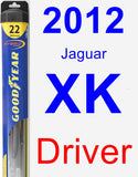 Driver Wiper Blade for 2012 Jaguar XK - Hybrid