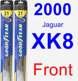 Front Wiper Blade Pack for 2000 Jaguar XK8 - Hybrid