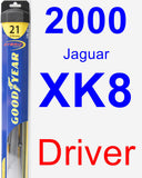 Driver Wiper Blade for 2000 Jaguar XK8 - Hybrid