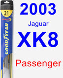 Passenger Wiper Blade for 2003 Jaguar XK8 - Hybrid