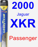 Passenger Wiper Blade for 2000 Jaguar XKR - Hybrid