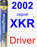 Driver Wiper Blade for 2002 Jaguar XKR - Hybrid