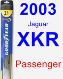 Passenger Wiper Blade for 2003 Jaguar XKR - Hybrid