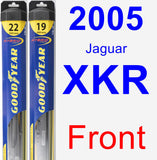 Front Wiper Blade Pack for 2005 Jaguar XKR - Hybrid