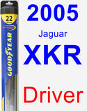 Driver Wiper Blade for 2005 Jaguar XKR - Hybrid