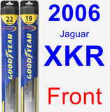 Front Wiper Blade Pack for 2006 Jaguar XKR - Hybrid