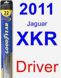 Driver Wiper Blade for 2011 Jaguar XKR - Hybrid