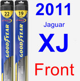 Front Wiper Blade Pack for 2011 Jaguar XJ - Hybrid