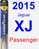 Passenger Wiper Blade for 2015 Jaguar XJ - Hybrid