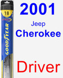 Driver Wiper Blade for 2001 Jeep Cherokee - Hybrid