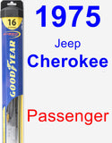 Passenger Wiper Blade for 1975 Jeep Cherokee - Hybrid