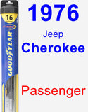 Passenger Wiper Blade for 1976 Jeep Cherokee - Hybrid