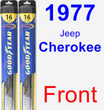 Front Wiper Blade Pack for 1977 Jeep Cherokee - Hybrid