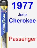 Passenger Wiper Blade for 1977 Jeep Cherokee - Hybrid