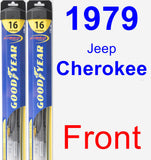 Front Wiper Blade Pack for 1979 Jeep Cherokee - Hybrid