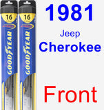 Front Wiper Blade Pack for 1981 Jeep Cherokee - Hybrid