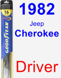 Driver Wiper Blade for 1982 Jeep Cherokee - Hybrid