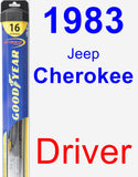 Driver Wiper Blade for 1983 Jeep Cherokee - Hybrid