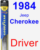 Driver Wiper Blade for 1984 Jeep Cherokee - Hybrid