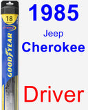 Driver Wiper Blade for 1985 Jeep Cherokee - Hybrid