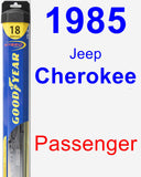 Passenger Wiper Blade for 1985 Jeep Cherokee - Hybrid