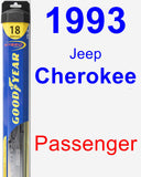 Passenger Wiper Blade for 1993 Jeep Cherokee - Hybrid