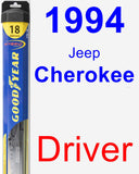 Driver Wiper Blade for 1994 Jeep Cherokee - Hybrid