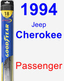 Passenger Wiper Blade for 1994 Jeep Cherokee - Hybrid