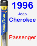 Passenger Wiper Blade for 1996 Jeep Cherokee - Hybrid