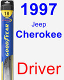 Driver Wiper Blade for 1997 Jeep Cherokee - Hybrid