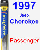 Passenger Wiper Blade for 1997 Jeep Cherokee - Hybrid