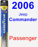 Passenger Wiper Blade for 2006 Jeep Commander - Hybrid