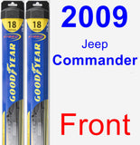 Front Wiper Blade Pack for 2009 Jeep Commander - Hybrid