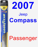 Passenger Wiper Blade for 2007 Jeep Compass - Hybrid