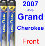 Front Wiper Blade Pack for 2007 Jeep Grand Cherokee - Hybrid