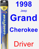 Driver Wiper Blade for 1998 Jeep Grand Cherokee - Hybrid