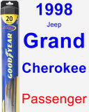 Passenger Wiper Blade for 1998 Jeep Grand Cherokee - Hybrid