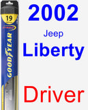 Driver Wiper Blade for 2002 Jeep Liberty - Hybrid